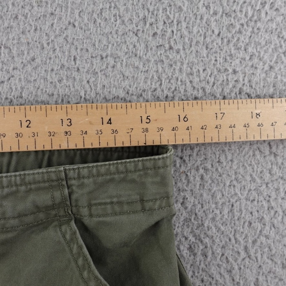 Abercrombie & Fitch Cargo Pants Women Size 12/31 Military Green Casual Bohemian - Picture 6 of 12